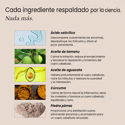 Exfoliante revitalizante y reparador para el cuero cabelludo | 200 ml